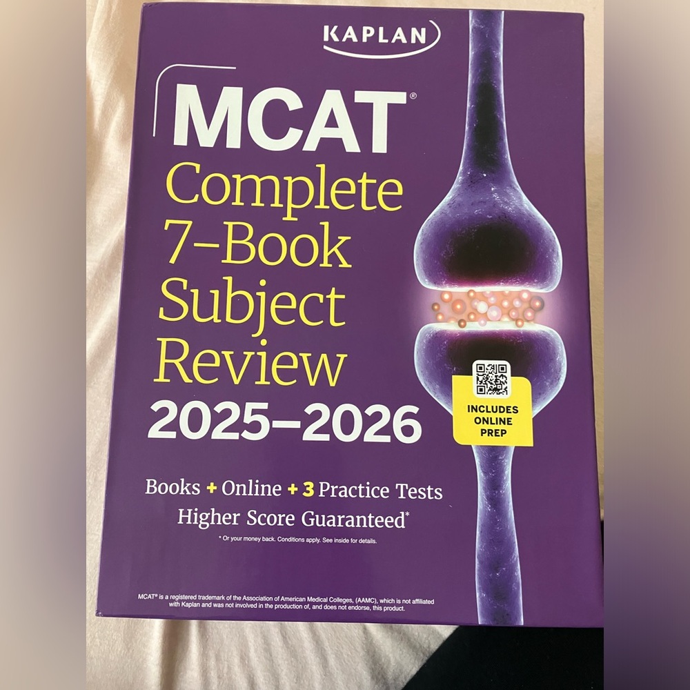 KAPLAN 2025-2026 mcat books used in perfect condition